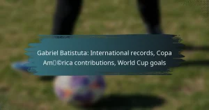 Gabriel Batistuta: International records, Copa América contributions, World Cup goals